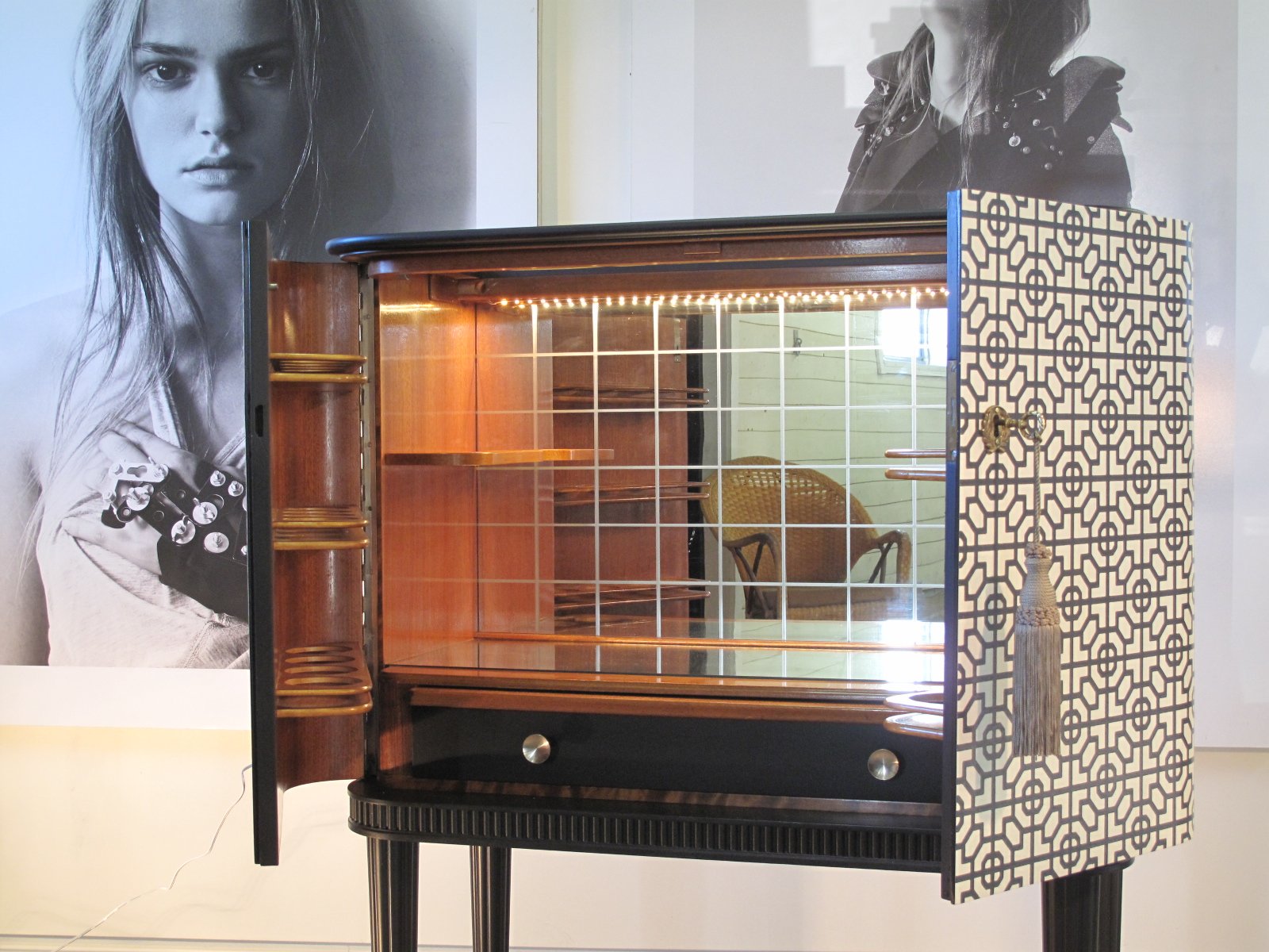 Barskåp antikt Swedish Modern ca 1960