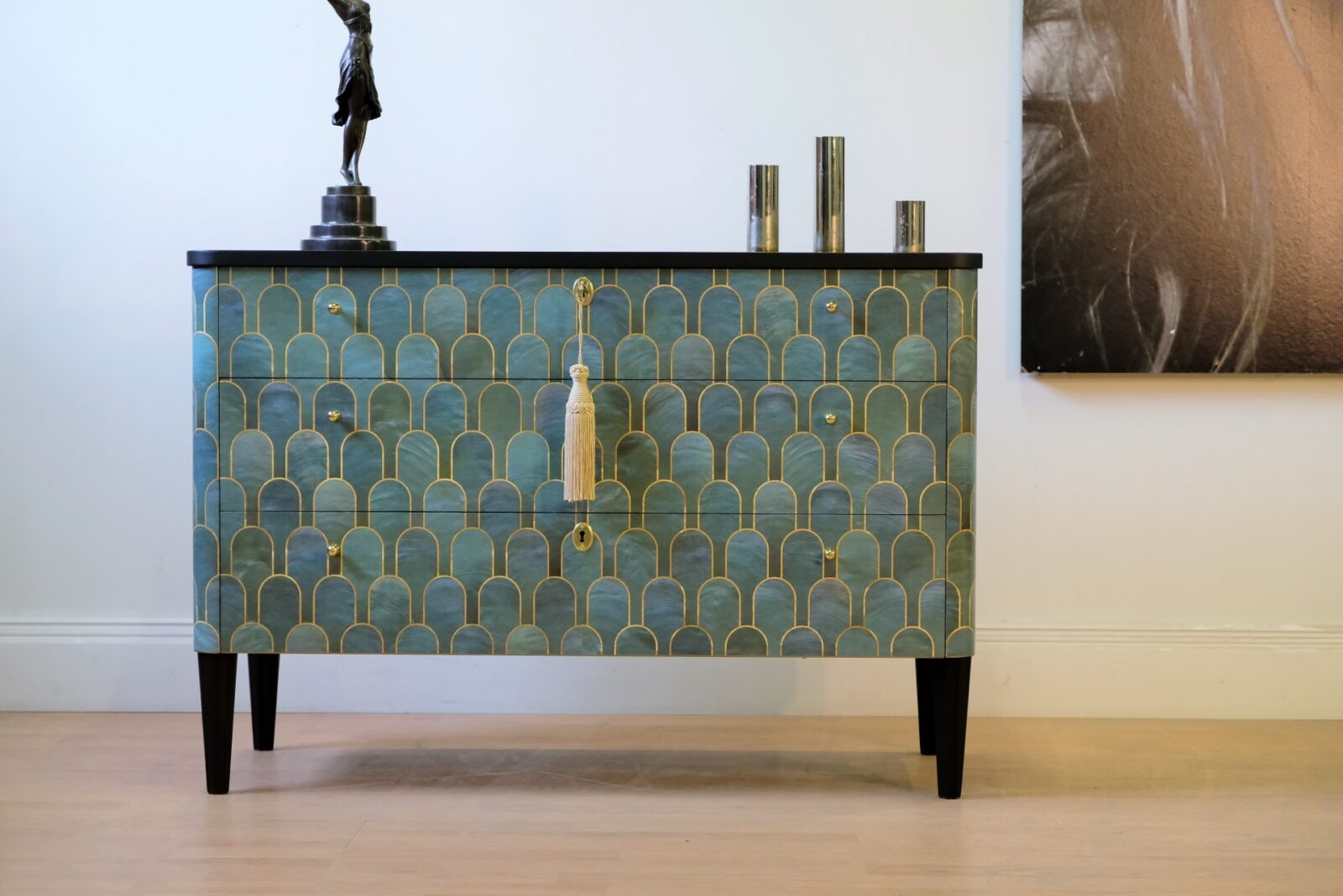 SÅLT - BYRÅ CA 1930 ART DECO STIL - LIKNANDE KAN BESTÄLLAS