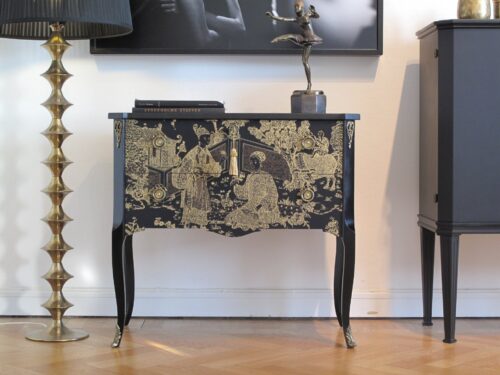 Byrå Gustaviansk Haupt - Svart/  Bladguld - Såld - Liknande kan beställas