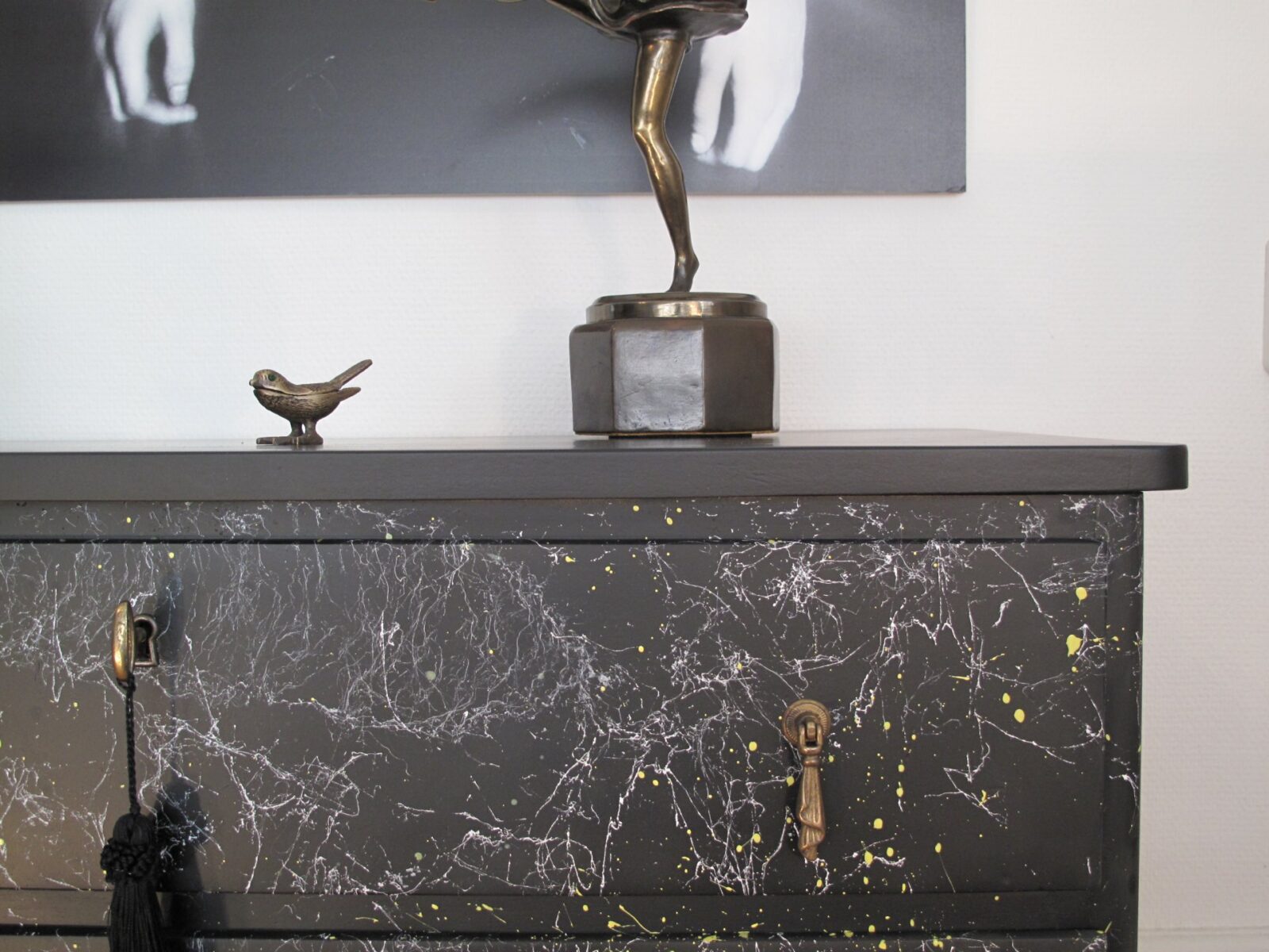 SÅLT - BYRÅ 1930-TAL - BLACK DECO - LIKNANDE KAN BESTÄLLAS