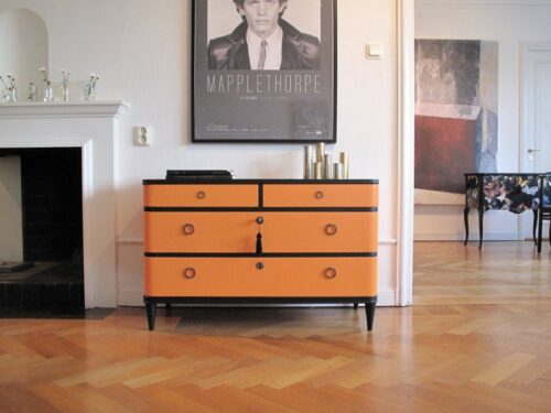 SÅLT - ART DECÓ HERMÉS-ORANGE - LIKNANDE KAN BESTÄLLAS