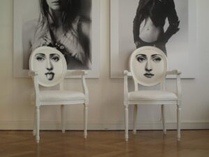 SÅLT - GUSTAVIANSKA KARMSTOLAR FORNASETTI - LIKNANDE KAN BESTÄLLAS